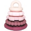 Skladacia pyramída s hryzadielkami, ružová