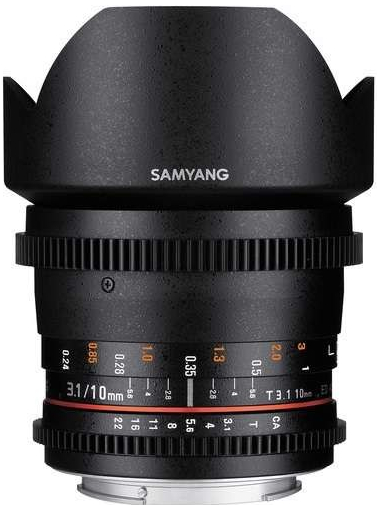 Samyang 10mm T/3.1 VDSLR ED AS NCS CS II Canon EF