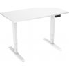 AlzaErgo Table ET1 NewGen biely + doska TTE-01 140 × 80 cm biely laminát