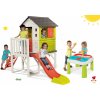 Smoby domček na pilieroch Pilings House s 1,5 m šmykľavkou+stôl Voda&Piesok s dvojitým krytom a loďkou SM810800-25