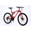 B55-Red MTB bicykel s kotúčovou brzdou celoodpružené teleskopický červený