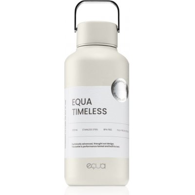 Equa Timeless fľaša na vodu z nehrdzavejúcej ocele malá farba Off White 600 ml
