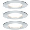 Paulmann LED zapustený bod Nova Coin 3 hliníková guľatá stmievateľná - 93498