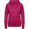 AWDis Hoodie Mikina s Dizajnom - Moje deti majú labky - Zvodná ružová - XXL - Dámske