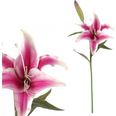 Autronic Umělá květina - Lilie, barva tmavě růžová KUM3293