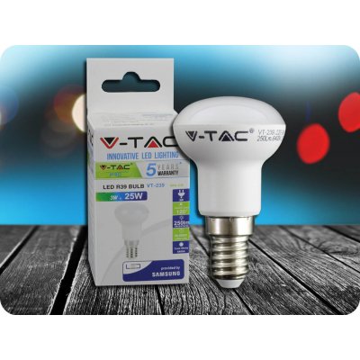 V-TAC E14 LED žiarovka 3W, R39 SAMSUNG CHIP Studená biela