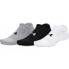 Ponožky Under Armour Performance Cotton 3pk NS White/Steel/Steel XL