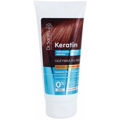 Dr. Santé Keratin Hair hĺbkovo regeneračný a výživný kondicionér pre krehké lámavé vlasy bez lesku 200 ml