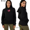 Fox W Fox Head fleece Po black/pink, čierno ružová, S