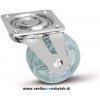 Koliesko otočné SHIFT, fi.50mm (bez brzdy - transparentné)
