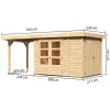 Drevený záhradný domček RETOLA 2 Lanitplast