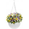 Strend Pro Kvetinac GDA Modern 835 visiaci reťaz 26x16cm biely