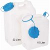 Kanister na vodu, široké hrdlo 22 litrov, zaoblený tvar, UV ochrana