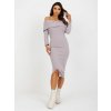 Dress-EM-SK-HW-20-367.85-light purple šedá S Lily Rose 2016103341054