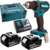 MAKITA Aku bezuhlíkový skrutkovač Li-ion LXT 18V/5,0 Ah, Makpac DDF485RTJ