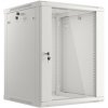 LANBERG 19'' RACKOVÁ SKRIŇA PRO MONTÁŽ NA STENU 15U/600X600 (FLAT PACK) S PROSKLENÝMI DVERAMI ŠEDÁ V2c WF01-6615-10S