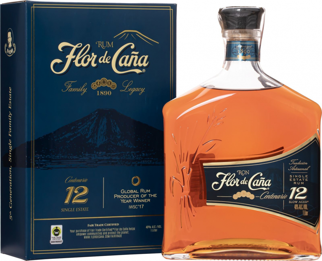 Flor de Cana Centenario 12y 40% 0,7 l (kartón)