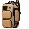 Ozuko turistický batoh s USB + zámok Legrand Hnedý 23l
