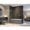 Aquatek GLASS L1 80 × 140 cm Vaňová zástena jednodielna 2526