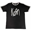 Tričko Korn - Logo, Unisex,Čierna,XL