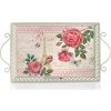 Home Decor Podnos plechový Rose Paris 41x23x4,5/9 cm