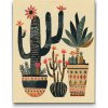 Vymalujsisam.sk Maľovanie podľa čísiel - Severské ľudové umenie - Kaktusy Veľkosť: 40x50cm, Rám: Na plastovej doske