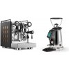 Rocket Espresso Appartamento, black/copper + Rocket Espresso SPLUGA, chrome
