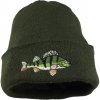 Bontis Pletená čiapka s výšivkou Ostriež Olivová