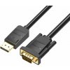 Video kábel Vention DisplayPort (DP) to VGA Cable 2m Black (HBLBH)