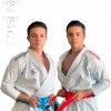 SHUREIDO NEW WAVE 3 WKF | SET RED+BLUE KIMONO KARATE , 2 kabáty, 1 kalhoty Velikost: 200