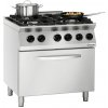 BARTSCHER Plynový sporák 4 hořáky s plynovou troubou, 800x730x910 mm | BARTSCHER, 1582011
