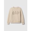 GAP Detská mikina s logom Béžová XL Béžová Béžová