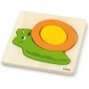 Viga Detské drevené puzzle pre najmenších Viga slimák 4 diely