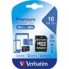 Pamäťová karta Micro SDHC 16GB Class 10 s adaptérom VERBATIM