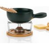 KELA Syrové fondue NATURA 10-dielne keramika, nerez, chróm, buk