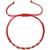 PAVONA Kabbalah náramok červený so zlatými ozdobnými guličkami 93T00102 red