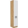 Tempo Kondela Vysoká skrinka, biela/dub artisan, LULA 40 DK-210 2F