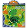 SES Magické Dino omalovánky s flitry modré,zelené
