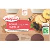 BABYBIO Príkrm jablko čučoriedky 2x 130 g