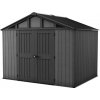 Záhradný domček Keter Stronghold 10 x 8 sivý, s podlahou, 610690