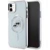 Karl Lagerfeld IML K&CH Heads Metal Frame MagSafe Zadní Kryt pro iPhone 11 Transparent KLHMN61HLSKCH