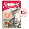 Schmusy Ragout kapsička kura v omáčke 22 x 100 g