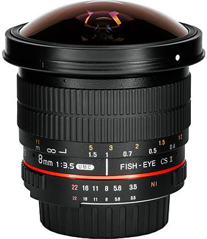 Samyang 8mm f/3.5 IF MC Aspherical CSII DH Fisheye (AE), Canon M