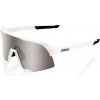 Okuliare 100% S3 - Matte White - HiPER Silver Mirror Lens