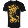 Tričko metal ROCK OFF Iron Maiden No Prayer Claw Jumbo Yellow Čierna