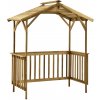 vidaXL Prístrešok na gril 163,5x93x210 cm impregnované borovicové drevo