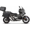 Kompletná sada čiernych hliníkových kufrov SHAD TERRA BLACK, 37L topcase 47L/47L bočné kufre, vrátane montážnej sady a platne SHAD HONDA X-ADV 750