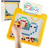 Magnetická tabuľa montessori bodky žltá