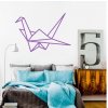 Nástenná nálepka v štýle origami s motívom vtáka žeriava, HD101 XL