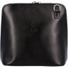 Dámska kožená crossbody kabelka čierna - ItalY Hannah New čierna